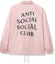 Buy Anti Social Social Club Burn Out Coach Jacket (FW19) Pink