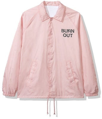Anti Social Social Club Burn Out Coach Jacket (FW19) Pink Order Anti Social Social Club Burn Out Coach Jacket (FW19) Pink