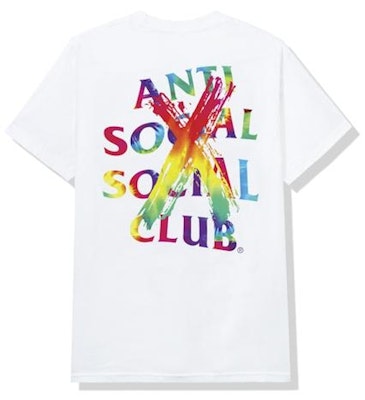 Anti Social Social Club Cancelled Rainbow Tee White Buy Anti Social Social Club Cancelled Rainbow Tee White