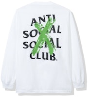 Anti Social Social Club Cancelled Remix Long Sleeve Tee (FW19) White Anti Social Social Club Cancelled Remix Long Sleeve Tee (FW19) White