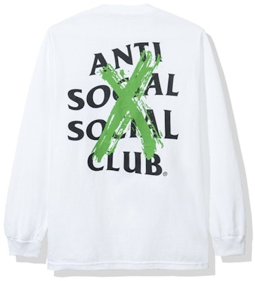 Anti Social Social Club Cancelled Remix Long Sleeve Tee (FW19) White Buy Anti Social Social Club Cancelled Remix Long Sleeve Tee (FW19) White