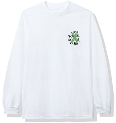 Anti Social Social Club Cancelled Remix Long Sleeve Tee (FW19) White Order Anti Social Social Club Cancelled Remix Long Sleeve Tee (FW19) White