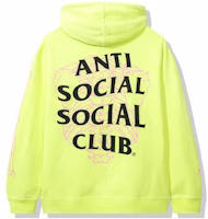 Anti Social Social Club Car Underwater Hoodie Neon Yellow Anti Social Social Club Car Underwater Hoodie Neon Yellow