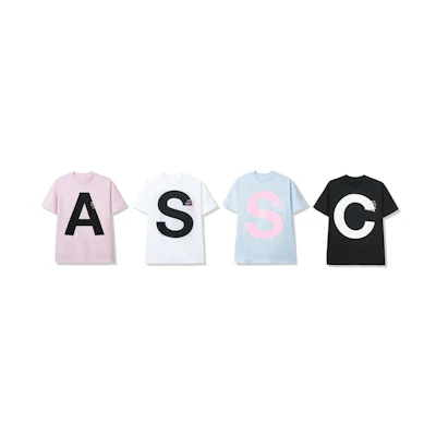 ASSC Catchem Tee (4 Pack) (FW19) Pink/White/Blue/Black