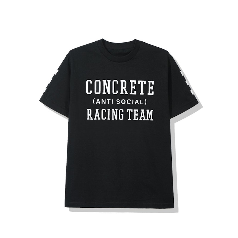 Buy Anti Social Social Club Concrete Jungle Racing Team Kaos (FW19) Hitam