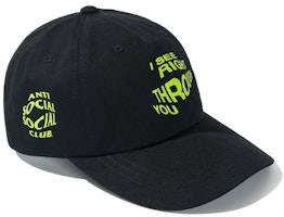 Anti Social Social Club Crystal Clear Cap Black Anti Social Social Club Crystal Clear Cap Black