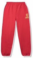 Anti Social Social Club Dialtone Sweatpants Red Anti Social Social Club Dialtone Sweatpants Red