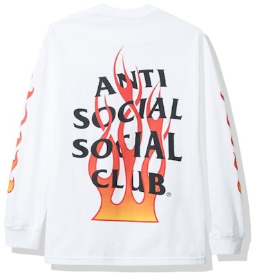 Anti Social Social Club Firebird Long Sleeve Tee (FW19) White Buy Anti Social Social Club Firebird Long Sleeve Tee (FW19) White