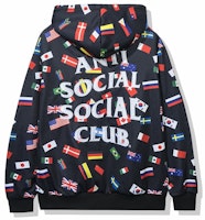 Anti Social Social Club Flag Black Hoodie Anti Social Social Club Flag Black Hoodie