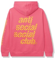 Anti Social Social Club Food Court Hoodie Pink Anti Social Social Club Food Court Hoodie Pink