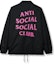 Buy Anti Social Social Club Forever Hated Coach Jacket (FW19) Black