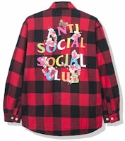 Anti Social Social Club Frantic Flannel Red Anti Social Social Club Frantic Flannel Red