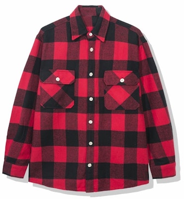 Anti Social Social Club Frantic Flannel Red Order Anti Social Social Club Frantic Flannel Red