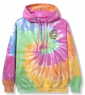Anti Social Social Club Good Hoodie Rainbow Tie Dye Order Anti Social Social Club Good Hoodie Rainbow Tie Dye