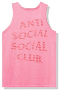 Anti Social Social Club Goodbye Summer Tank Top Pink Buy Anti Social Social Club Goodbye Summer Tank Top Pink