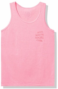 Anti Social Social Club Goodbye Summer Tank Top Pink Order Anti Social Social Club Goodbye Summer Tank Top Pink