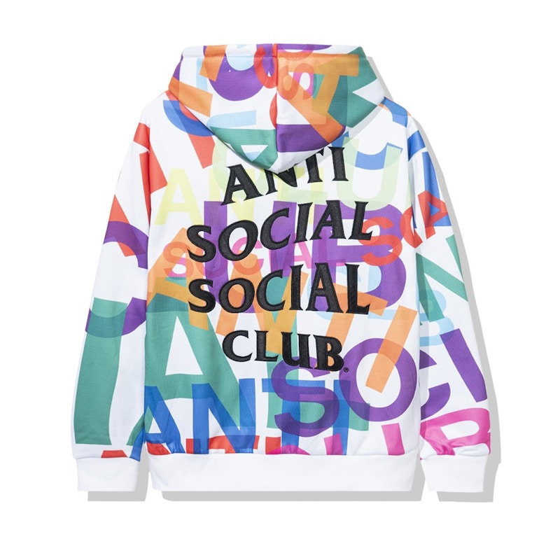 Buy Anti Social Social Club Headrush All Over Hoodie Putih