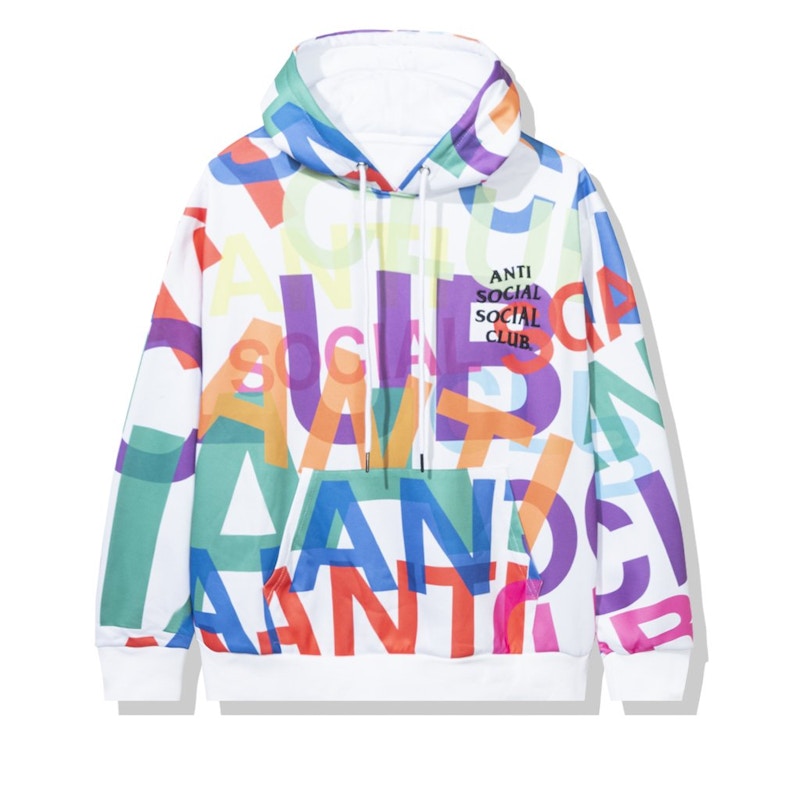 Order Anti Social Social Club Headrush All Over Hoodie Putih