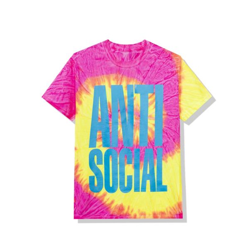 Anti Social Social Club Heatwave Tee Pink Tie Dye