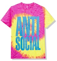 Anti Social Social Club Heatwave Tee Pink Tie Dye Anti Social Social Club Heatwave Tee Pink Tie Dye