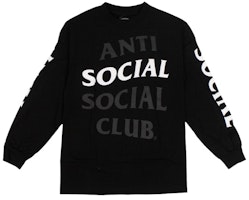 反社会俱乐部黑色加长款高亮长袖T恤 69LE-1678 Order 反社会俱乐部黑色加长款高亮长袖T恤 69LE-1678