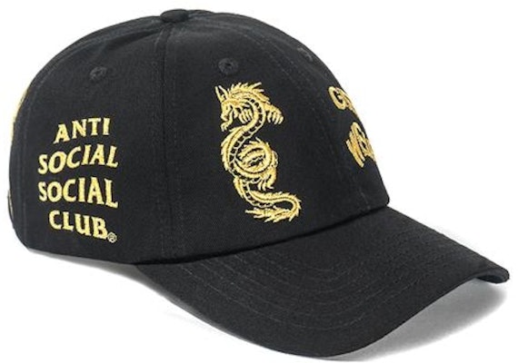 Anti Social Social Club Just My Luck Cap Black/Gold Buy Anti Social Social Club Just My Luck Cap Black/Gold