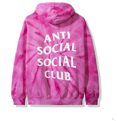 反社会俱乐部Laguna连帽衫(FW19)粉色扎染 Buy 反社会俱乐部Laguna连帽衫(FW19)粉色扎染