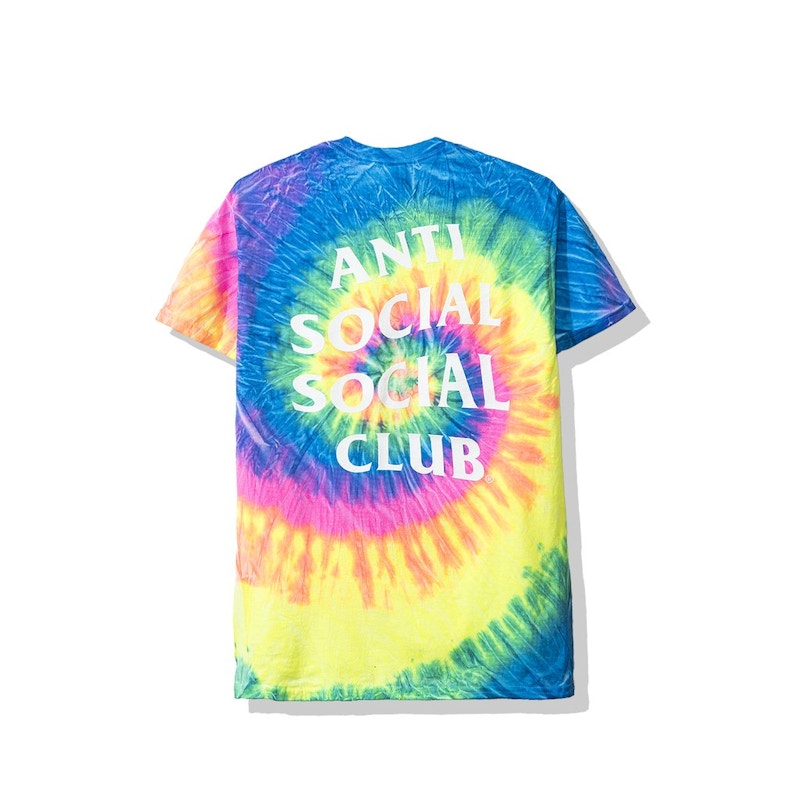 Anti Social Social Club Laguna Tee (FW19) Rainbow Tie Dye
