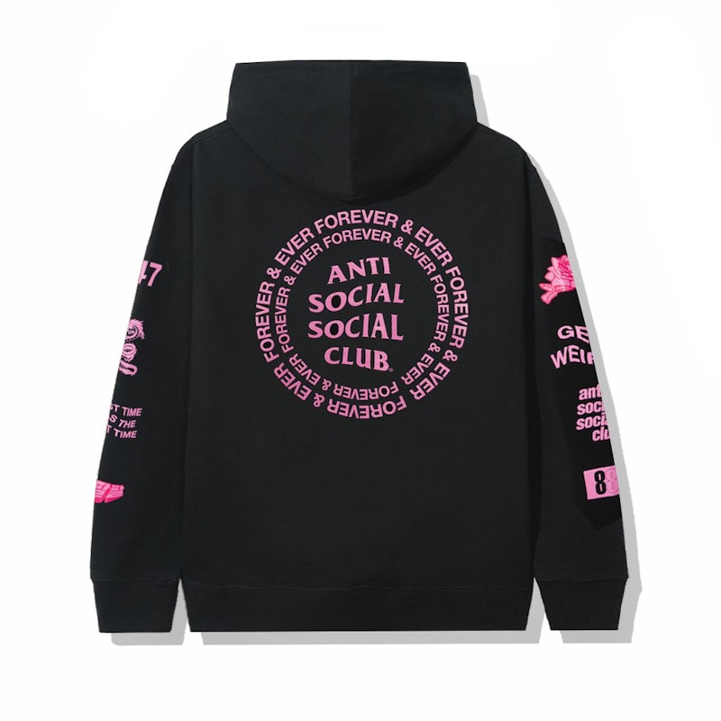 Order Anti Social Social Club Hoodie Mantras Hitam