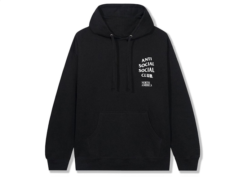 Order Anti Social Social Club Hoodie Amerika Utara Hitam