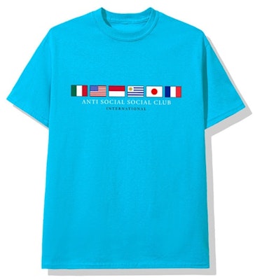 Anti Social Social Club Oceans Tee Blue Buy Anti Social Social Club Oceans Tee Blue
