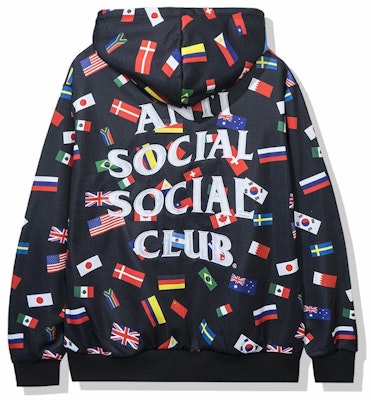 Anti Social Social Club Orlando All Over Flag Hoodie Black Buy Anti Social Social Club Orlando All Over Flag Hoodie Black
