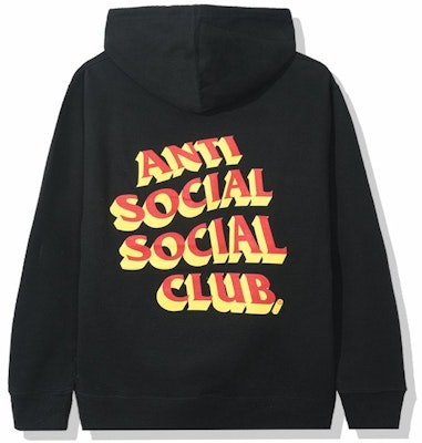 Anti Social Social Club Popcorn Hoodie Black Buy Anti Social Social Club Popcorn Hoodie Black