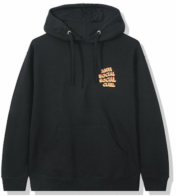 Anti Social Social Club Popcorn Hoodie Black Order Anti Social Social Club Popcorn Hoodie Black
