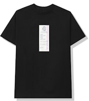 Anti Social Social Club Read Receipts Tee Black Anti Social Social Club Read Receipts Tee Black