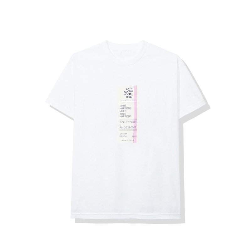 Anti Social Social Club Read Receipts Tee White