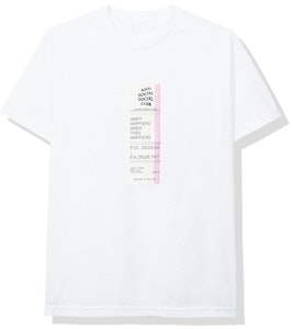 反社会俱乐部白色收已读短袖T恤 Buy 反社会俱乐部白色收已读短袖T恤