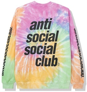 Anti Social Social Club Rotterdam Baju Lengan Panjang Rainbow Tie Dye Buy Anti Social Social Club Rotterdam Baju Lengan Panjang Rainbow Tie Dye