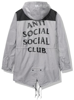 Anti Social Social Club Salmon Alpha Jacket Grey/Black Buy Anti Social Social Club Salmon Alpha Jacket Grey/Black