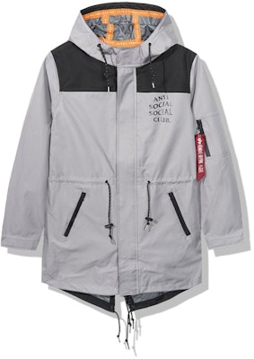 Anti Social Social Club Salmon Alpha Jacket Grey/Black Order Anti Social Social Club Salmon Alpha Jacket Grey/Black