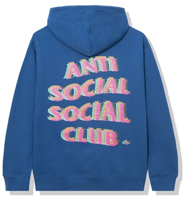 Anti Social Social Club Stir Crazy Hoodie Blue Buy Anti Social Social Club Stir Crazy Hoodie Blue