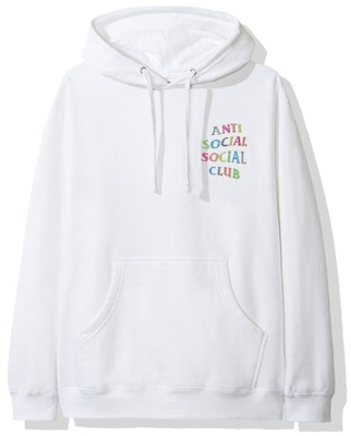 反社会俱乐部钉带连帽衫白色 Order 反社会俱乐部钉带连帽衫白色