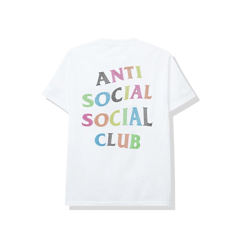 Buy Kaos Putih Anti Social Social Club dengan Ikat Pinggang Studs