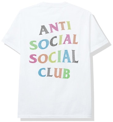 안티소셜소셜클럽 스터드 벨트 티셔츠 화이트 Buy 안티소셜소셜클럽 스터드 벨트 티셔츠 화이트
