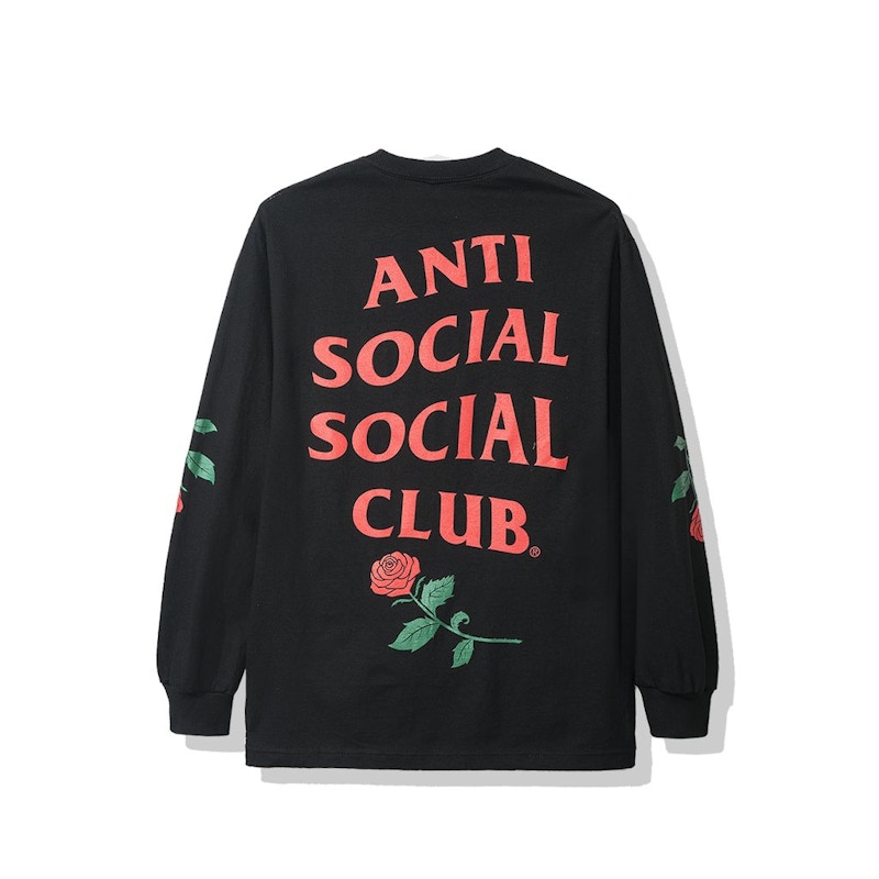 Anti Social Social Club Violets Are Blue Long Sleeve Tee (FW19) Black