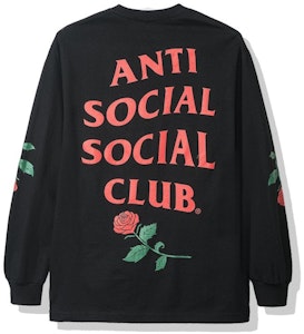 反社會社交俱樂部藍色紫羅蘭長袖T恤 (FW19) 黑色 Buy 反社會社交俱樂部藍色紫羅蘭長袖T恤 (FW19) 黑色