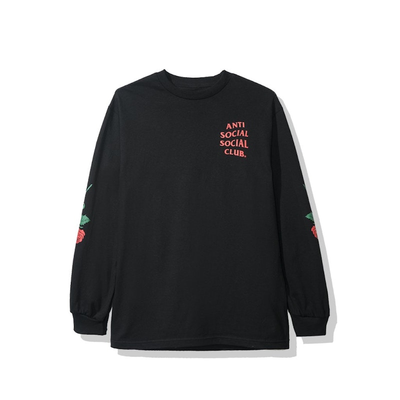 Order Anti Social Social Club Violets Are Blue Lengan Panjang (FW19) Hitam