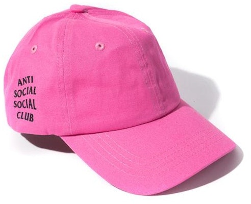 Anti Social Social Club WEIRD Cap Hot Pink Buy Anti Social Social Club WEIRD Cap Hot Pink