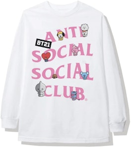 反社会俱乐部x BT21 白色长袖T恤 (FW19) Buy 反社会俱乐部x BT21 白色长袖T恤 (FW19)