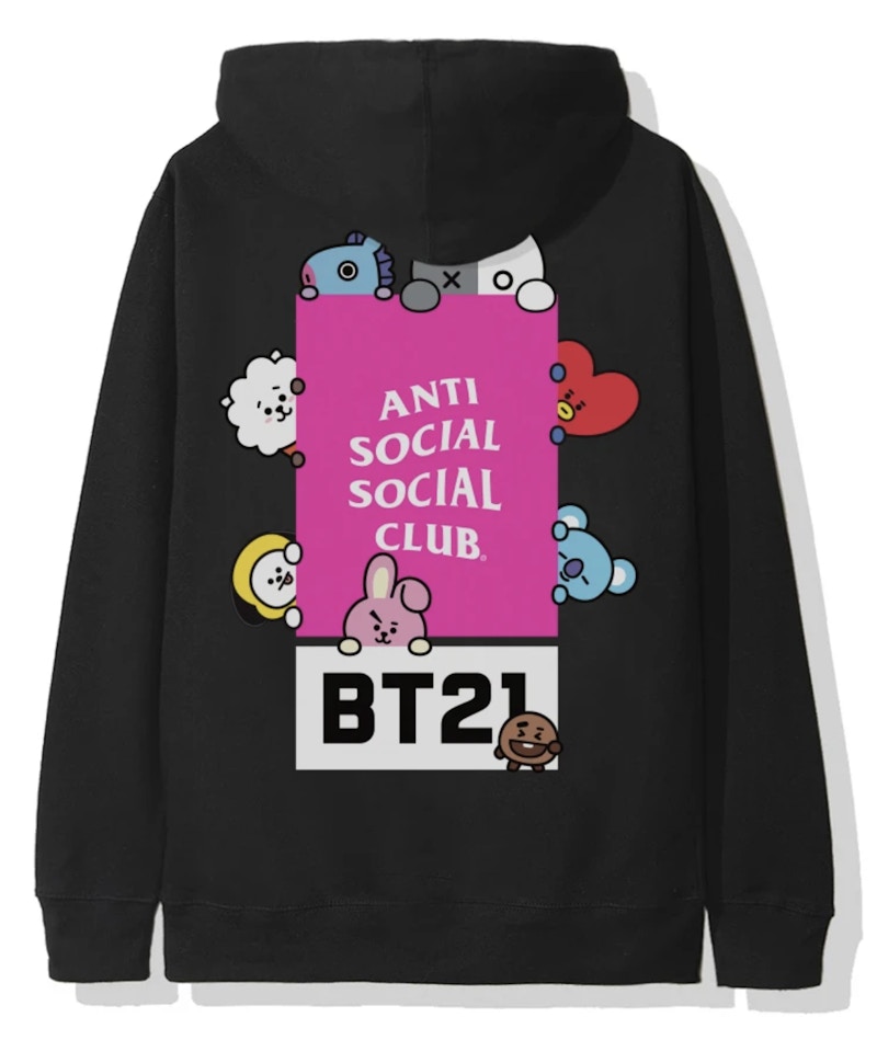 Anti Social Social Club x BT21 Madhouse Hoodie (FW19) Black